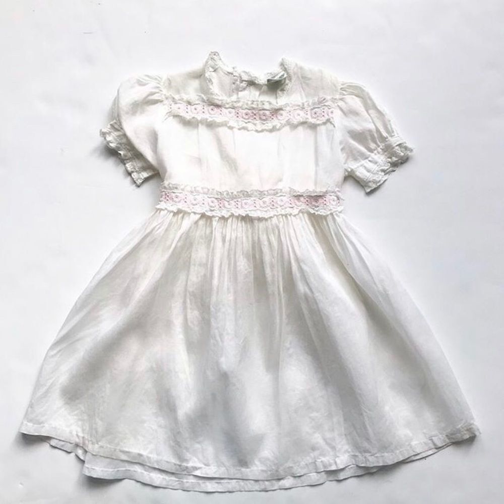 VTG Holiday children’s wear semi sheer dress 2/3T